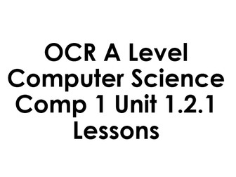 OCR ALevel Computer Science Unit 1.2.1 Operating Systems