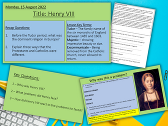 Tudors - Henry VIII - Ks3