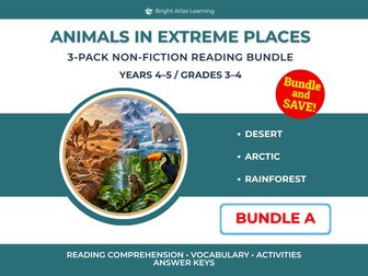 Animals in Extreme Places Bundle A | KS2 | Y4–5