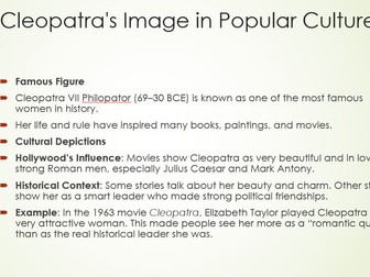 Cleopatra: History, Culture & Literature – 60-Slide PowerPoint with Exam Q&A