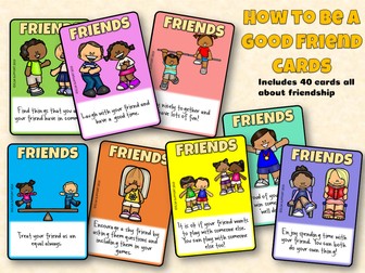 How to be a good friend flashcards