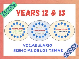 Spanish A-Level Key Vocabulary Revision