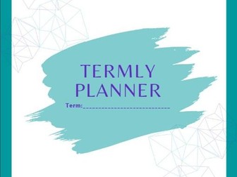 Simple teacher termly planner pdf