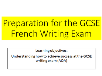 How to achieve success at the GCSE French writing exam
