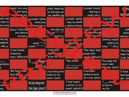 Past Perfect Tense Checker Board Game