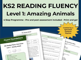KS2 Reading Fluency: Amazing Animals
