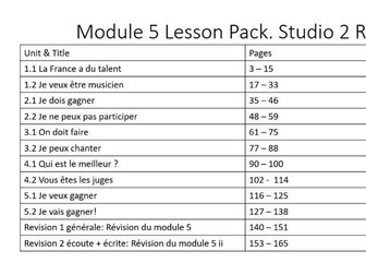 Module 5 12 Lesson Pack studio 2 rouge