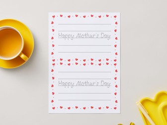 Mothers Day Writing Inserts - EYFS, KS1 cards
