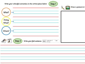 Colourful Semantics: Sentence Building