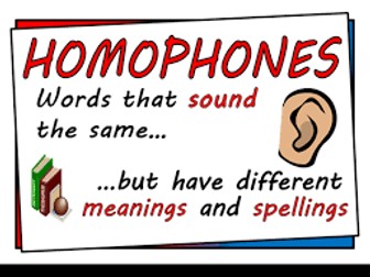 16 sentences for students to fill in the correct homophones