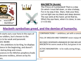 Macbeth Revision Lesson - character and theme focus