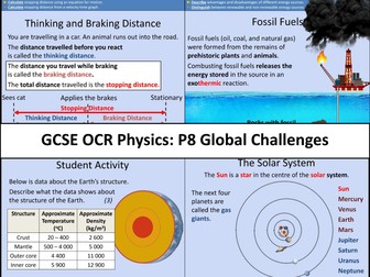 GCSE OCR Physics: P8 Global Challenges