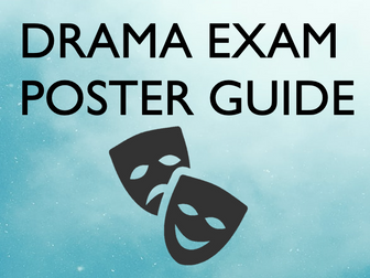 Edexcel GCSE Drama Exam Guide Poster