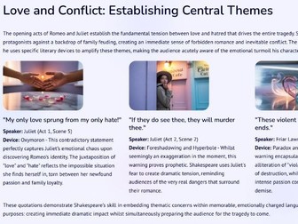 Romeo and Juliet: Key Quotes and Literary Devices