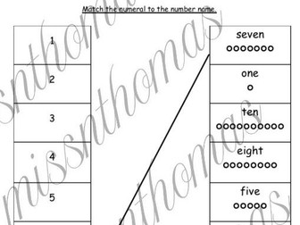 Number names worksheet
