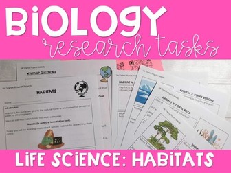 Science Research Project on Habitats
