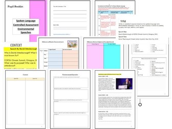 Speeches About Environmental Issues: Spoken Language CAT