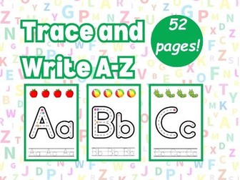 Trace & Write A–Z: Upper & Lowercase Letters