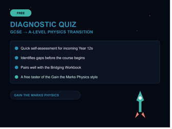 GCSE to A-Level Physics Diagnostic Quiz