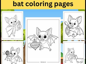 Bat Colouring Sheets – Fun Halloween Activity for EYFS & KS1