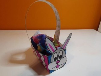 Easter Bunny Basket Template and Lesson