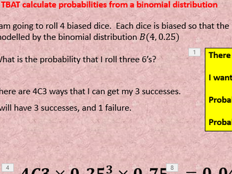 Binomial distribution - GCSE statistics