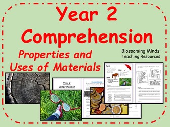 Year 2 reading comprehension - Materials (Properties and Uses)