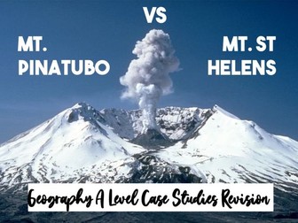 Mt. Pinatubo and Mt. St Helens- Geog A Level Case Studies