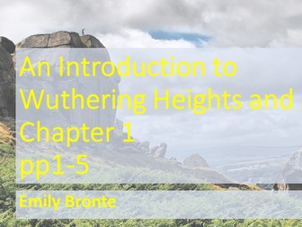 A Level / Advanced Higher - Wuthering Heights scheme of work