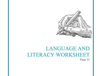 Senior Language and Literacy Worksheet