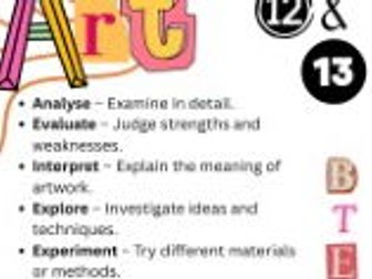 Key words for sixth form