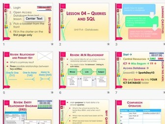 sql database queries validation types access data query ms