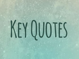 AQA Christianity Key Quotes