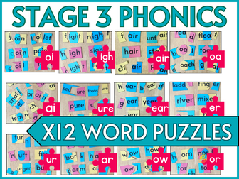Stage 3 Phonics Puzzle Bundle