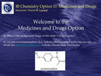 IB Chem Option D Powerpoint