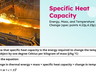 IGCSE Physics: Specific Heat Capacity | Edexcel Modular | L8