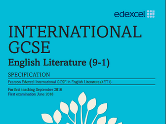 IGCSE Edexcel English Literature Poetry Exam Questions