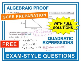 Algebraic Proof Resources | Tes