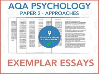 Approaches Exemplar Essays - Paper 2 - AQA