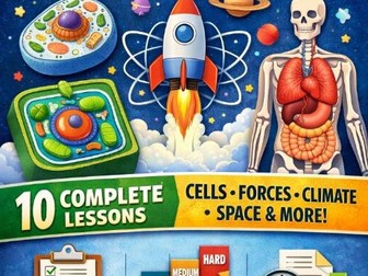 10 ESL Science KS3 – Complete Teaching Resource Pack (Ages 11–14 | A2–B1)