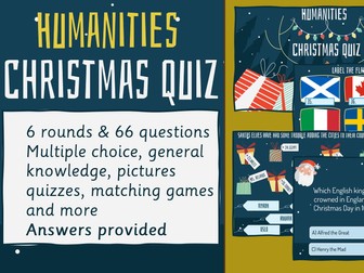 Humanities Christmas Quiz