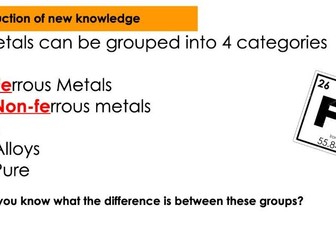 Metals & their properties - WJEC Engineering