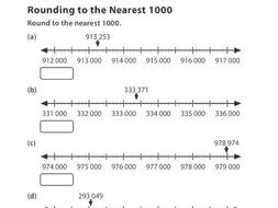 Rounding to the Nearest 1000 | Teaching Resources