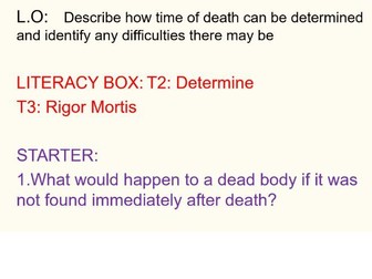 Activate 3 B3C3 Detection Time of Death Lesson 5