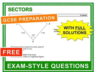 GCSE 9-1 Exam Practice (Sectors)