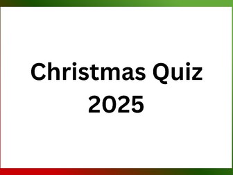 Maths Christmas Quiz