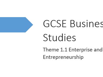 GCSE Edexcel Business Theme 1.1