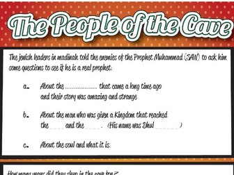 The People of the Cave (As-haab al-Kahf) Worksheet