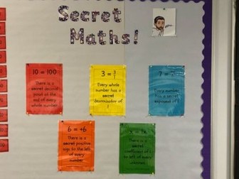 Secret Maths Display