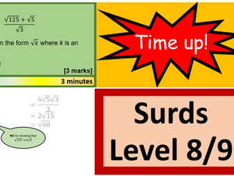 surds 9-1 detailed gcse revision powerpoint lesson
